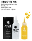 Lemon Drop: Yellow Semi-Permanent Hair Dye Complete Kit with Bleach