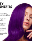 Lusty Lavender: Original Lavender Semi-Permanent Hair Dye Complete Kit with Bleach