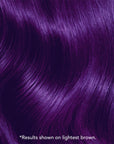 Kit de tinte para el cabello semipermanente morado oscuro sin lejía con tanzanita de medianoche