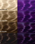 Kit de tinte para el cabello semipermanente morado oscuro sin lejía con tanzanita de medianoche