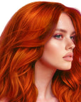Orange Fireballs: Original Fire Orange Semi-Permanent Hair Dye Complete Kit with Bleach