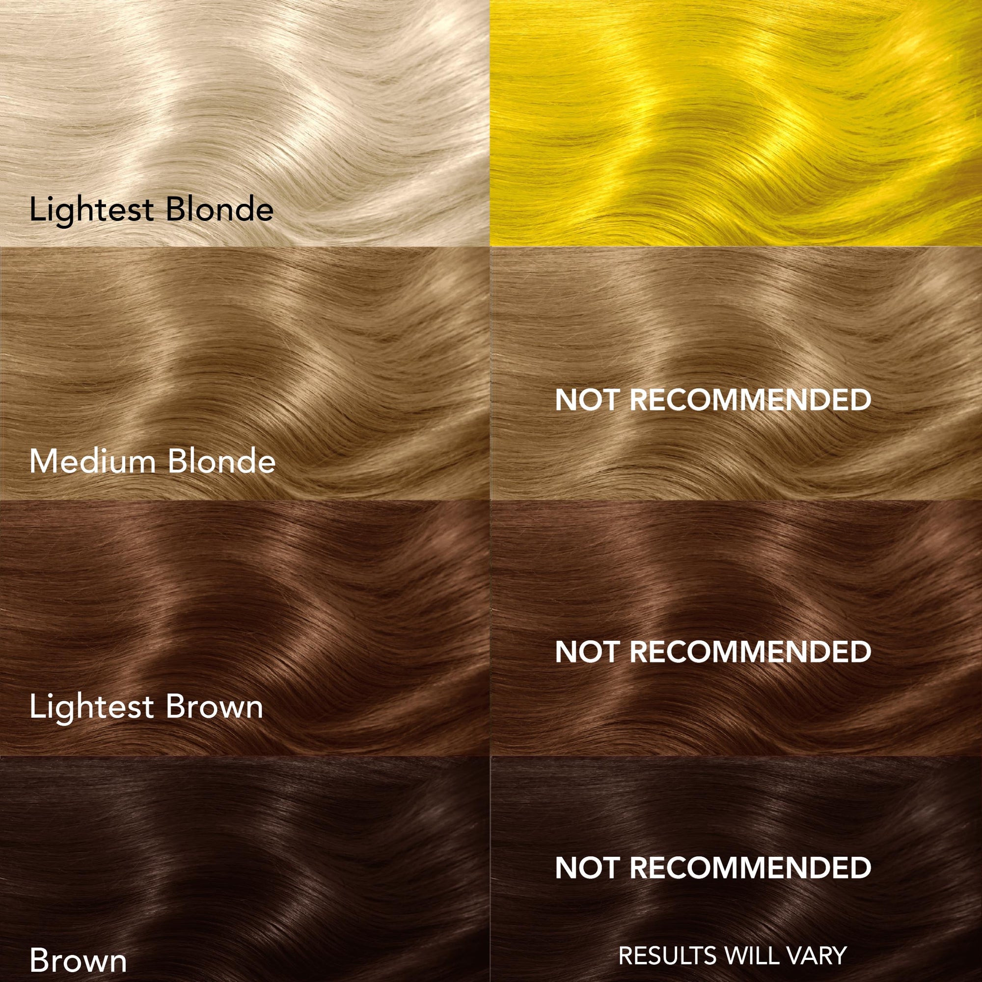 Lemon Drop: Yellow Semi-Permanent Hair Dye Complete Kit with Bleach