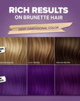 Midnight Violet No Bleach Violet Semi-Permanent Hair Dye Kit