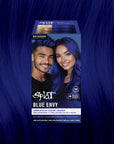 Blue Envy: Original Deep Blue Semi-Permanent Hair Dye Complete Kit with Bleach