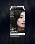 Jet Black Permanent Hair Dye Complete Kit
