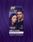 Kit completo original con decolorante y coloración semipermanente - Purple Desire