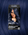 Midnight Azure No Bleach Blue Semi-Permanent Hair Dye Kit