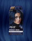 Midnight Indigo No Bleach Purple Semi-Permanent Hair Dye Kit