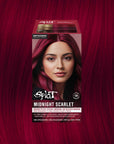Midnight Scarlet No Bleach Red Semi-Permanent Hair Dye Kit