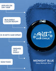 Midnight Blue: Blue Hair Chalk