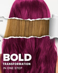 Kit de tinte capilar semipermanente Magenta medianoche sin blanqueador rosa