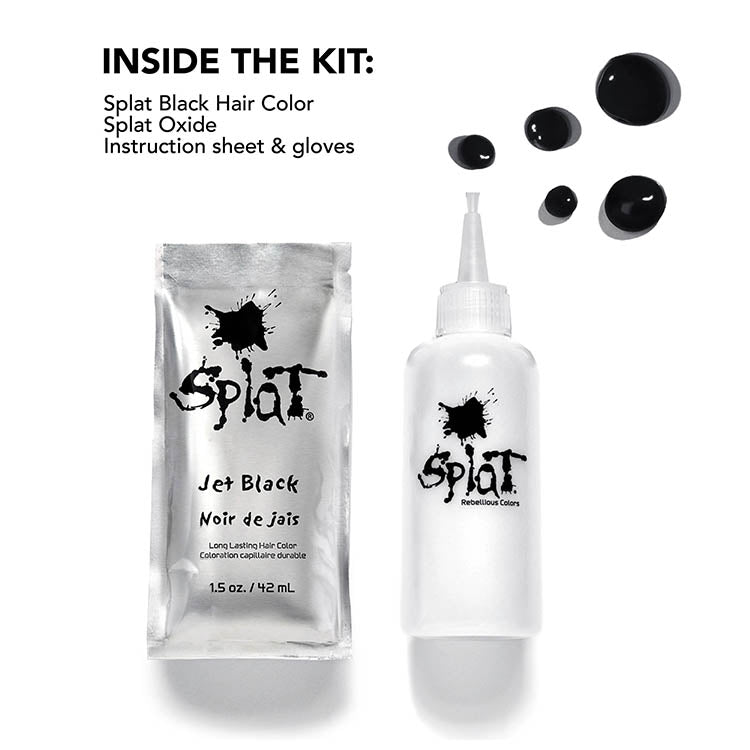 Jet Black Permanent Hair Dye Complete Kit