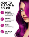 Berry Blast: Original Purple Semi-Permanent Hair Dye Complete Kit with Bleach