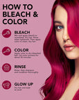 Whipped Cherry: Original Cherry Red Semi-Permanent Hair Dye Complete Kit with Bleach