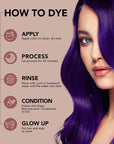 Midnight Amethyst No Bleach Purple Semi-Permanent Hair Dye Kit