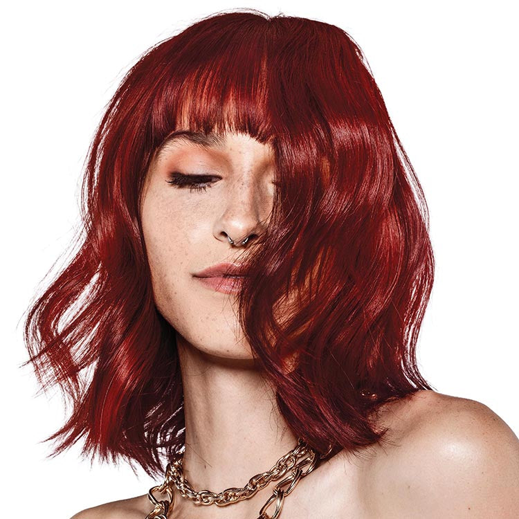 Iconic Red: Permanent Warm Red Hair Dye For Dark Hair