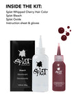 Whipped Cherry: Original Cherry Red Semi-Permanent Hair Dye Complete Kit with Bleach