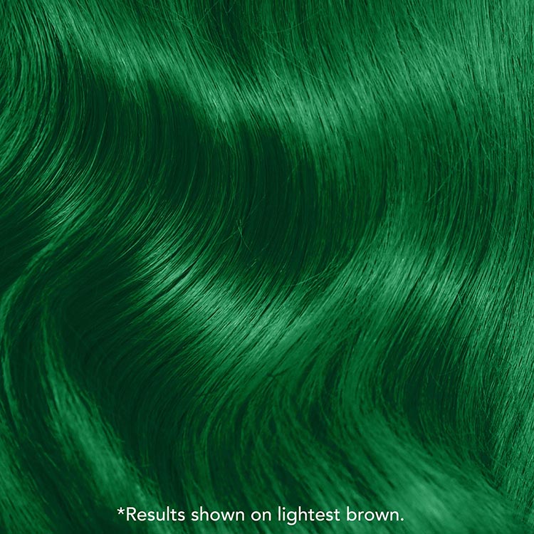 Neon Green: Original Neon Green Semi-Permanent Hair Dye Complete Kit with Bleach