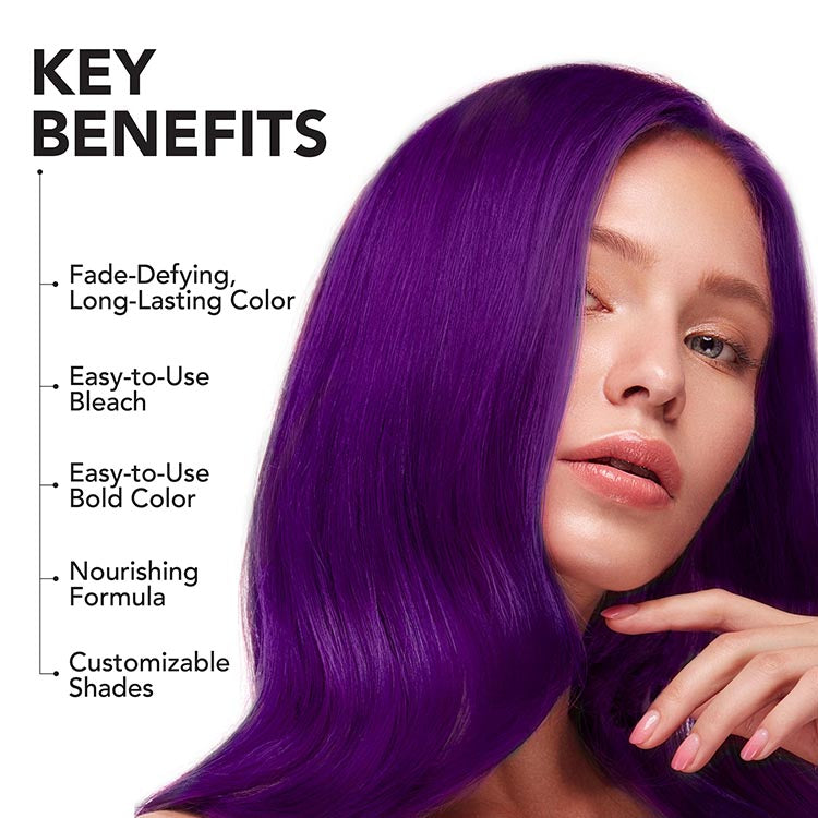Lusty Lavender: Original Lavender Semi-Permanent Hair Dye Complete Kit with Bleach