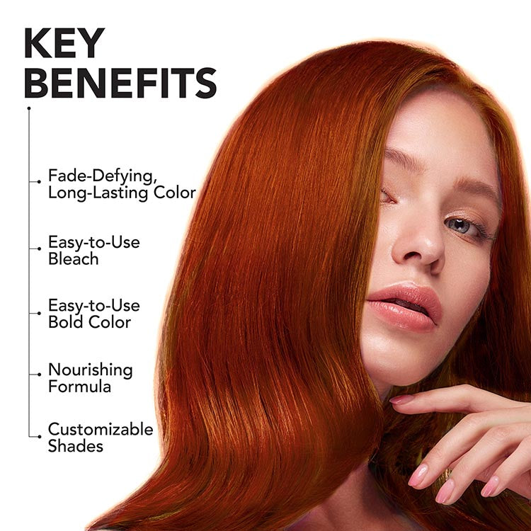 Spicy Copper: Copper Semi-Permanent Hair Dye Complete Kit with Bleach