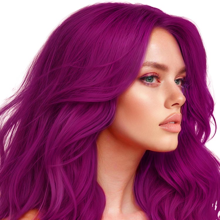 Berry Blast: Original Purple Semi-Permanent Hair Dye Complete Kit with Bleach