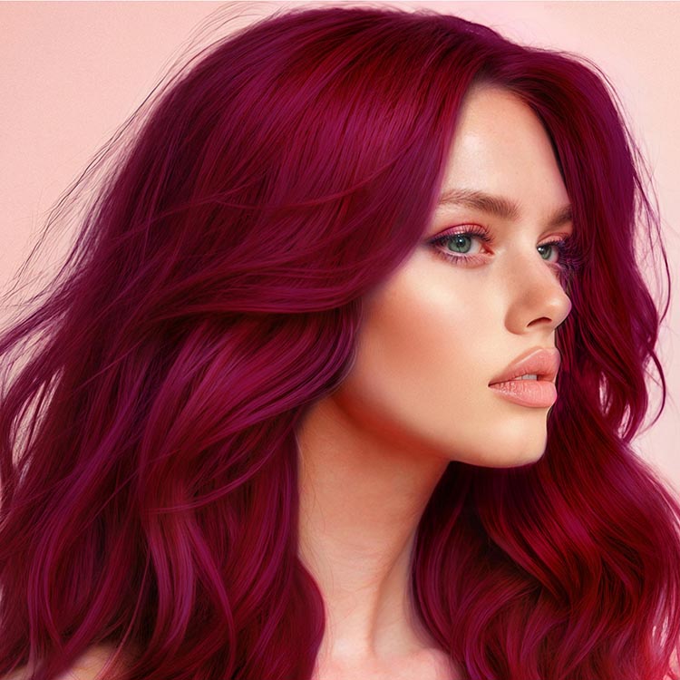 Crimson Obsession: Original Crimson Semi-Permanent Hair Dye Complete Kit with Bleach