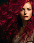 Midnight Scarlet No Bleach Red Semi-Permanent Hair Dye Kit
