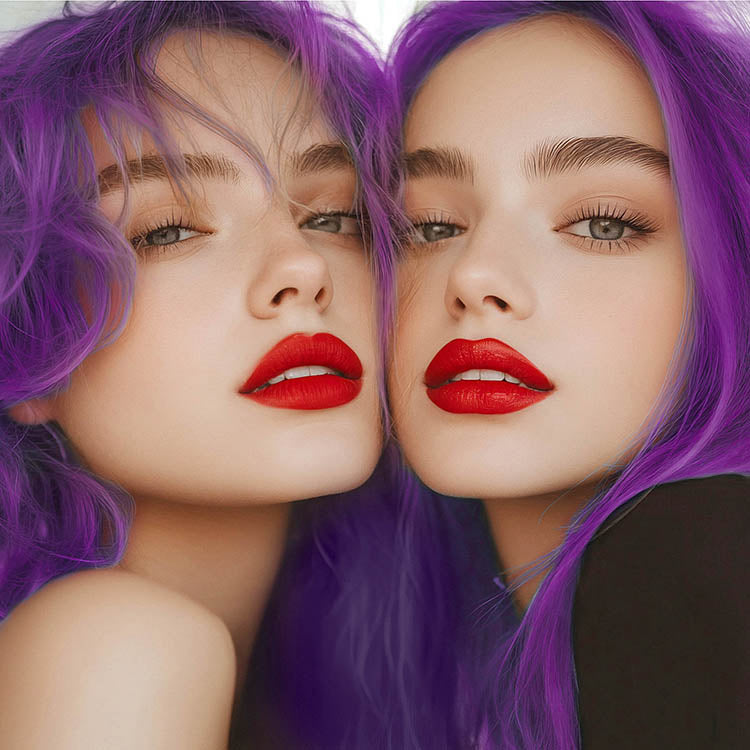Naturals: Vegan Semi-Permanent Hair Dyes - Purple