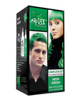 Neon Green: Original Neon Green Semi-Permanent Hair Dye Complete Kit with Bleach