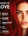 Midnight: Amber No Bleach Red Semi-Permanent Hair Dye Kit