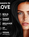 Midnight Onyx No Bleach Black Semi-Permanent Hair Dye Kit