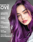 Naturals: Vegan Semi-Permanent Hair Dyes - Purple
