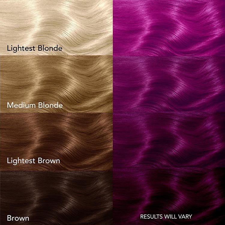 Berry Blast: Original Purple Semi-Permanent Hair Dye Complete Kit with Bleach