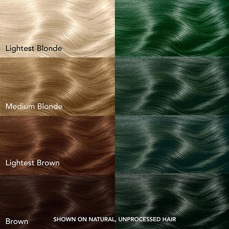 Envy Me: Permanent Green Hair Dye For Dark Hair