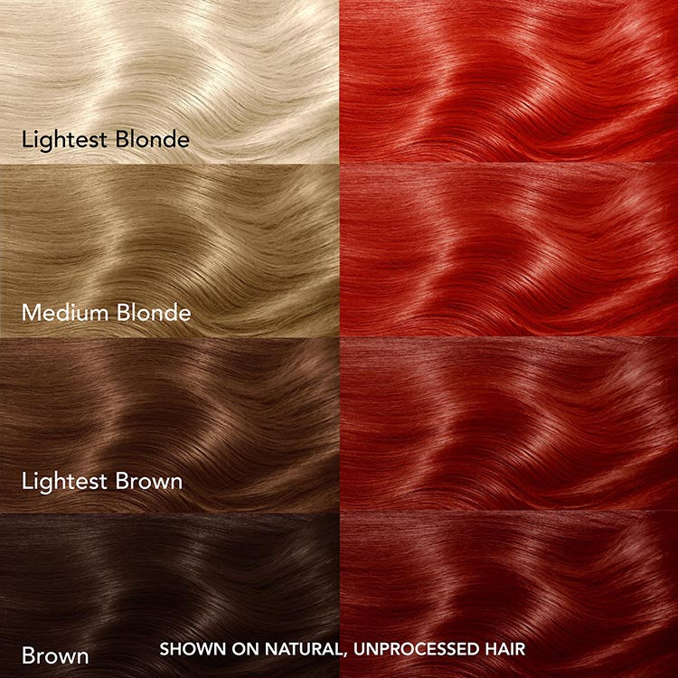 Iconic Red: Permanent Warm Red Hair Dye For Dark Hair