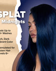 Midnight Indigo No Bleach Purple Semi-Permanent Hair Dye Kit