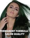 Envy Me: Permanent Green Hair Dye For Dark Hair