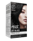 Jet Black Permanent Hair Dye Complete Kit