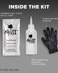 Jet Black Permanent Hair Dye Complete Kit