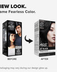 Jet Black Permanent Hair Dye Complete Kit