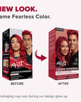 Luscious Raspberries: Original Raspberry Red Semi-Permanent Hair Dye Complete Kit with Bleach