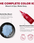 Luscious Raspberries: Original Raspberry Red Semi-Permanent Hair Dye Complete Kit with Bleach