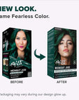 Midnight Jade No Bleach Green Semi-Permanent Hair Dye Kit