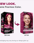 Midnight Magenta No Bleach Pink Semi-Permanent Hair Dye Kit