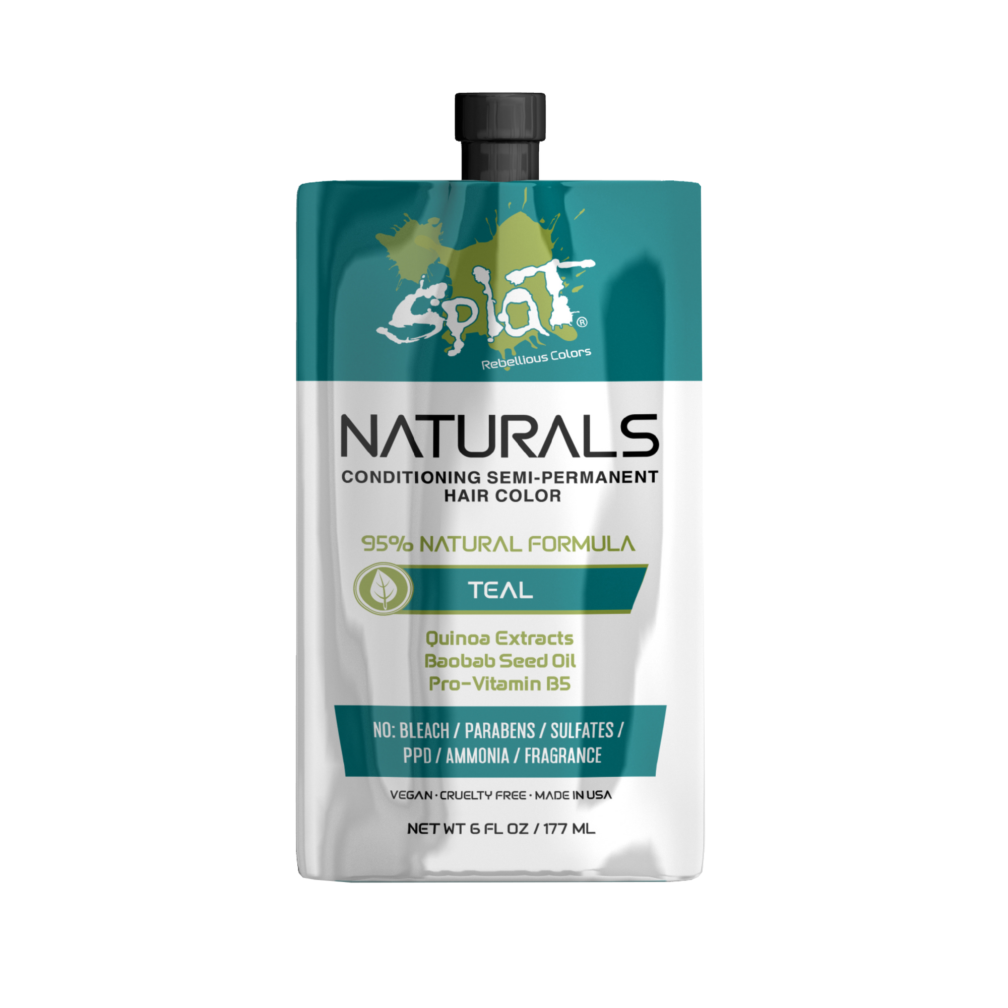 Naturals: Vegan Semi-Permanent Hair Dyes - Teal