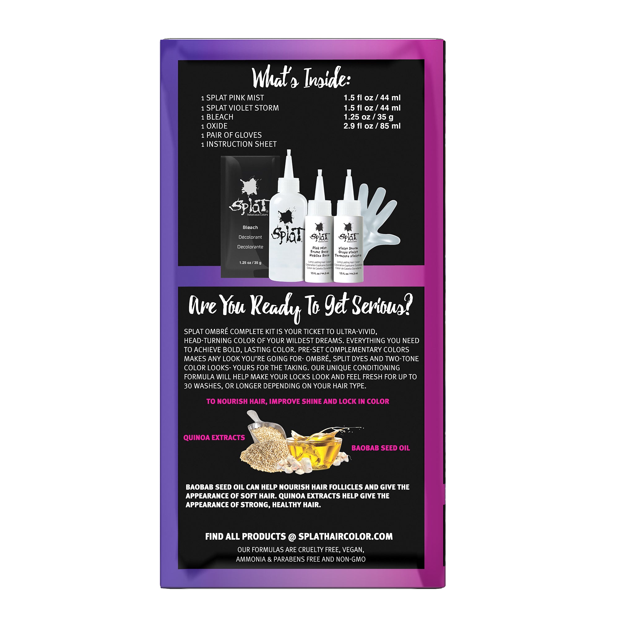 Ombre Rain: Purple & Pink Ombre Dye Kit