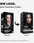 Midnight Onyx No Bleach Black Semi-Permanent Hair Dye Kit
