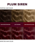 Plum Siren: Permanent Cool Red Hair Dye For Dark Hair