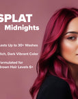 Midnight Scarlet No Bleach Red Semi-Permanent Hair Dye Kit