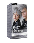 Sinful Silver: Original Silver Semi-Permanent Hair Dye Complete Kit with Bleach